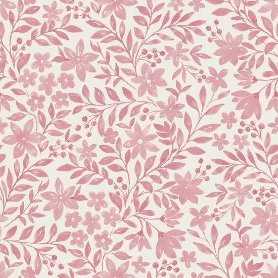 Garten blüht rosa Blumentapete