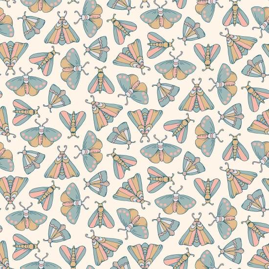 Moth Party II Tier-Tapete