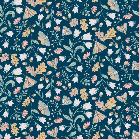 Crepúsculo de mariposas e bolotas Papel de parede natural