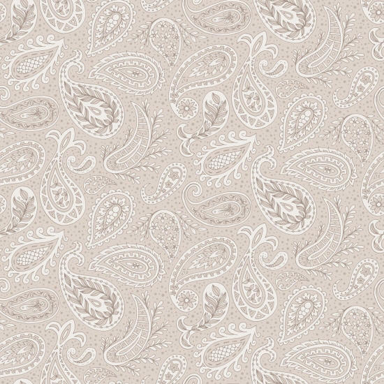 Paisley Scatter Neutral Paisley-Tapete