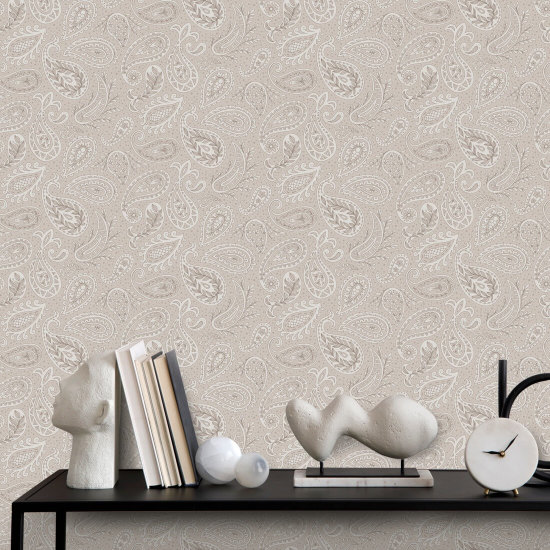 Paisley Scatter Neutral Papier peint Paisley