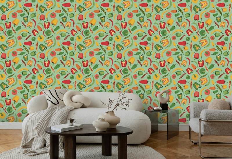 Pepper Scatter II Kitchen Wallpaper