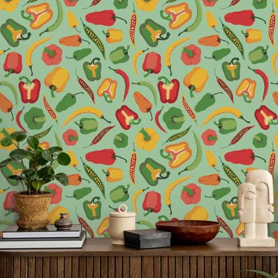 Pepper Scatter II Kitchen Wallpaper