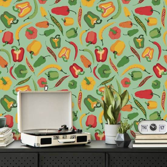 Pepper Scatter II Keukenbehang