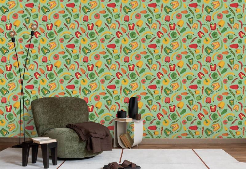 Pepper Scatter II Kitchen Wallpaper