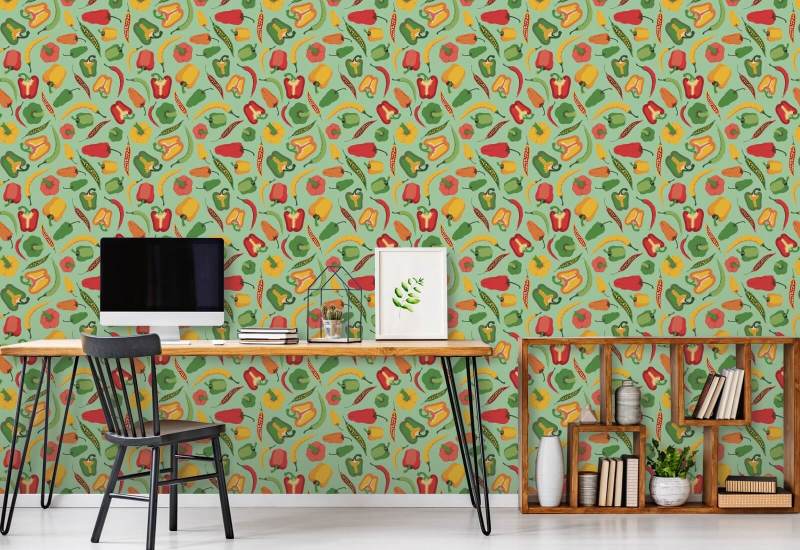 Pepper Scatter II Kitchen Wallpaper