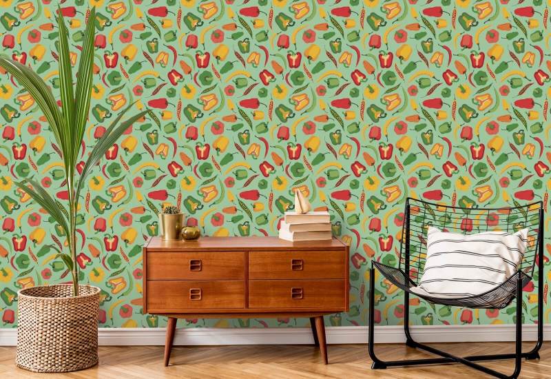 Pepper Scatter II Kitchen Wallpaper