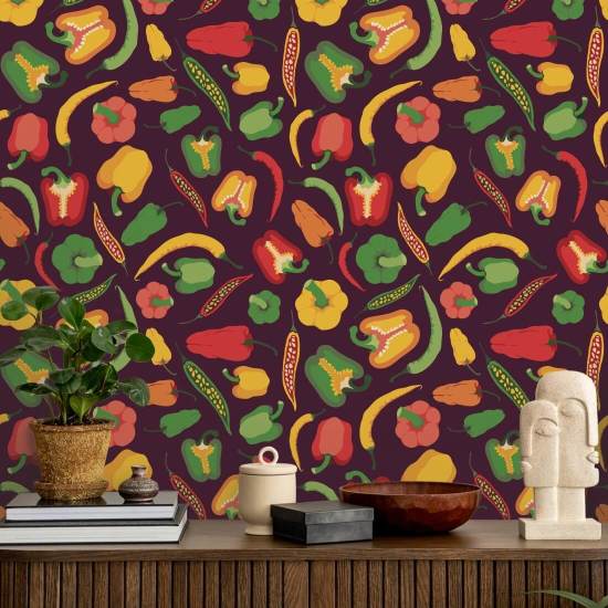 Pepper Scatter III Kitchen Wallpaper
