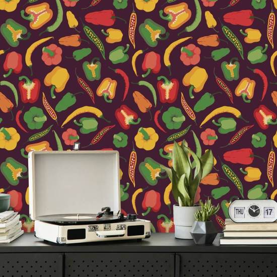 Pepper Scatter III Kitchen Wallpaper
