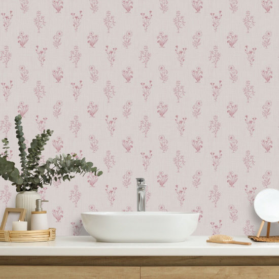 Perennials Ballet Floral Wallpaper