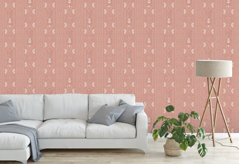 Pilaster Panelling Rosa Vintage Panel Bakgrunn