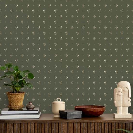 Snowdrop Green Fondo de pantalla vintage