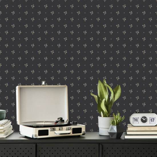 Snowdrop Navy Klassisk tapet