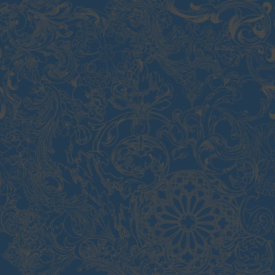 Opulence Nightshade Floral Wallpaper