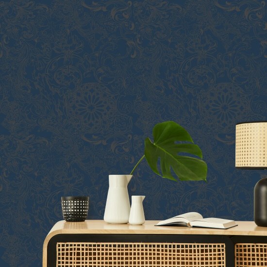 Opulence Nightshade Floral Wallpaper