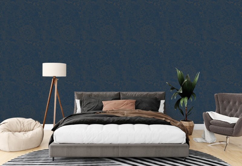 Opulence Nightshade Floral Wallpaper