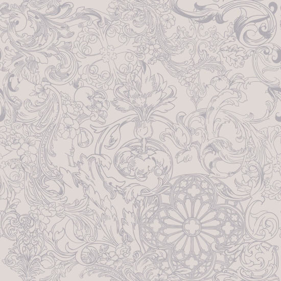 Opulence Pale Silver Classic Wallpaper