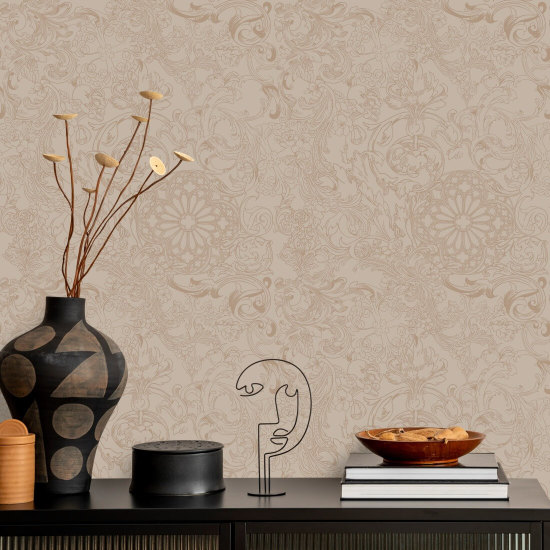 Opulence Sand Dune Vintage Wallpaper