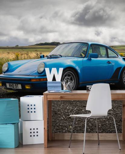 peinture murale de voiture personnalisable appelée Blue Porsche Carrera pour la maison, les bureaux, les grottes pour hommes et les chambres peinture murale de voiture personnalisable appelée Blue Porsche Carrera pour la maison, les bureaux, les grottes pour hommes et les chambres