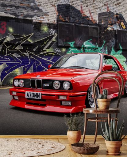 customisable bmw wall mural called BMW M3 Urban Graffiti by Anthony Bryant customisable bmw wall mural called BMW M3 Urban Graffiti by Anthony Bryant