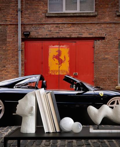 sort og rød brugerdefineret ferrari vægmaleri kaldet Ferrari 348 Spider Garage til hjemmekontorer, soveværelser og mandshuler sort og rød brugerdefineret ferrari vægmaleri kaldet Ferrari 348 Spider Garage til hjemmekontorer, soveværelser og mandshuler