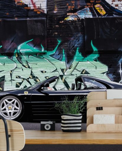 fresque murale personnalisable Ferrari 348 Spider du photographe Anthony Bryant fresque murale personnalisable Ferrari 348 Spider du photographe Anthony Bryant
