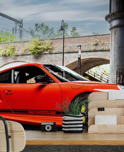 red porsche wall mural called Porsche 911 Turbo by Anthony Bryant for home offices, man caves and more red porsche wall mural called Porsche 911 Turbo by Anthony Bryant for home offices, man caves and more