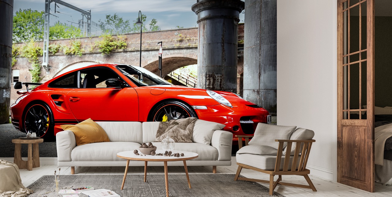 Porsche 911 Turbo Wall Mural | Wallsauce EU