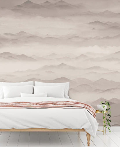 beige abstract landscape mural called Roerich Twilight Smoke by Sir Edward for dining rooms, living rooms and more beige abstract landscape mural called Roerich Twilight Smoke by Sir Edward for dining rooms, living rooms and more