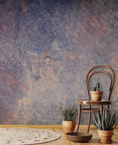 mural de papel pintado de metal personalizable llamado Metallic Velvet para dormitorios, salas de estar y cocinas