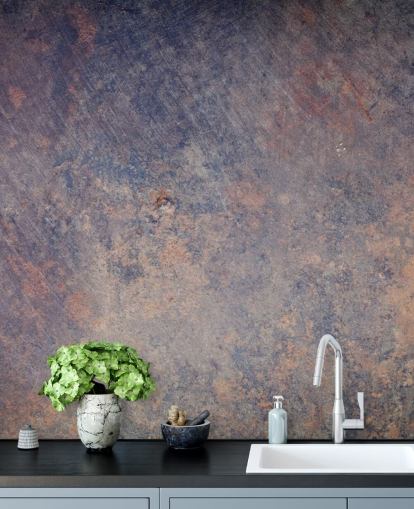 customizable metal wallpaper mural called Metallic Velvet for bedrooms, living rooms and kitchens