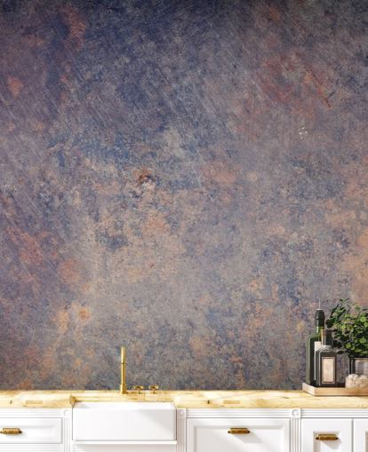 aanpasbare metalen behangmuurschildering genaamd Metallic Velvet voor slaapkamers, woonkamers en keukens