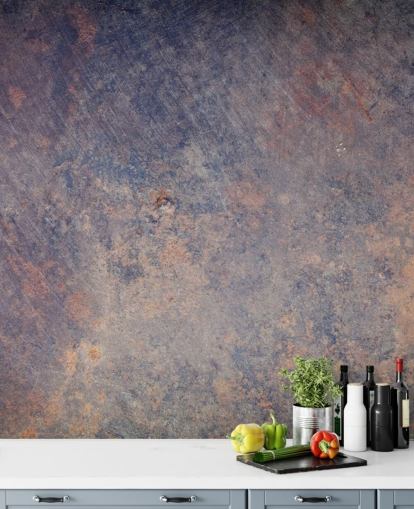 mural de papel pintado de metal personalizable llamado Metallic Velvet para dormitorios, salas de estar y cocinas