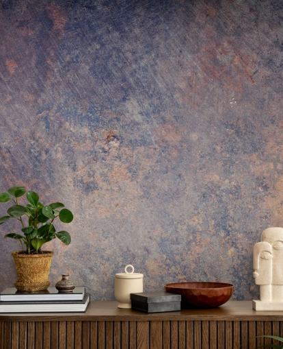 mural de papel pintado de metal personalizable llamado Metallic Velvet para dormitorios, salas de estar y cocinas
