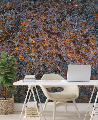 Decorazione murale con metallo invecchiato Decorazione murale con metallo invecchiato