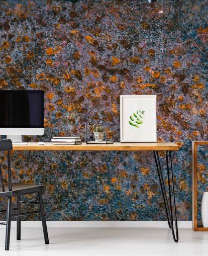 Aged Metal Wallpaper Mural Aged Metal Wallpaper Mural