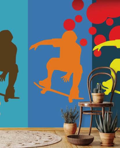 Abstrakt Skateboard Bakgrund Abstrakt Skateboard Bakgrund