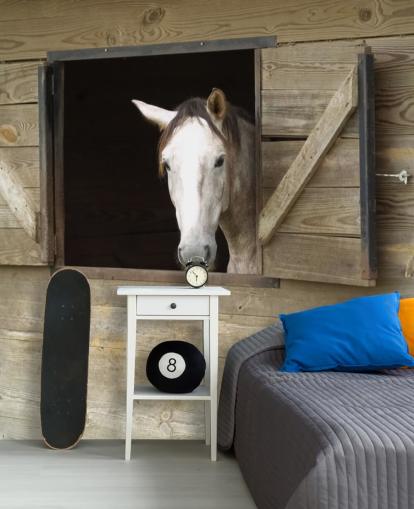 Horse in Stable Wallpaper