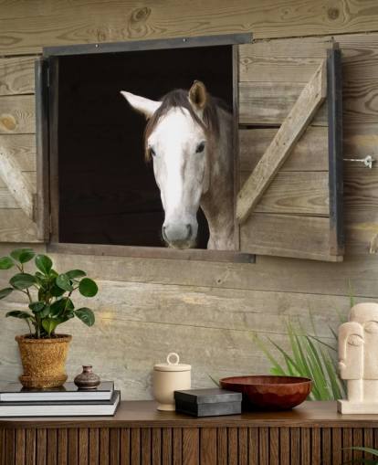 Horse in Stable Wallpaper