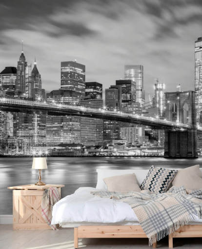 Brooklyn Bridge Schwarzweiss-Tapete Brooklyn Bridge Schwarzweiss-Tapete