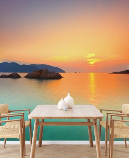Ocean Sunrise Wall Mural