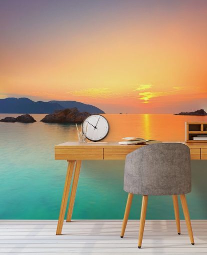 Ocean Sunrise Wall Mural