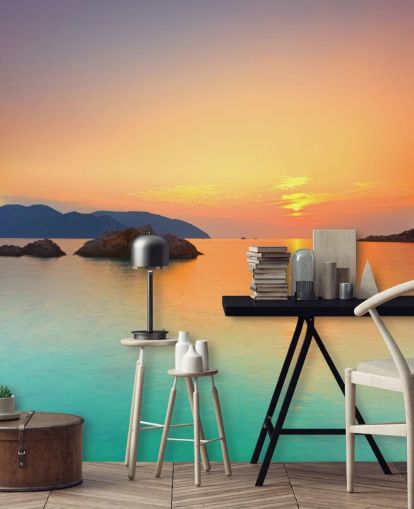 Ocean Sunrise Wall Mural