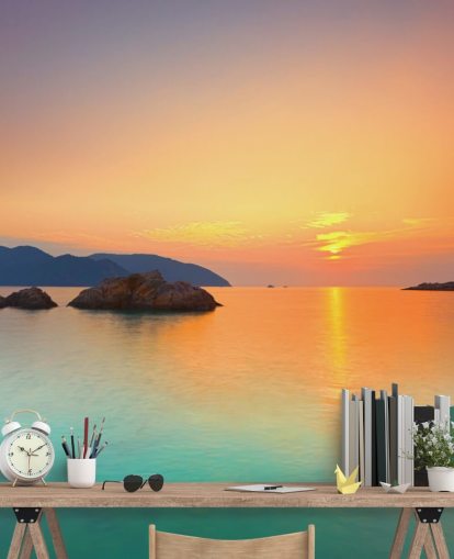 Ocean Sunrise Wall Mural
