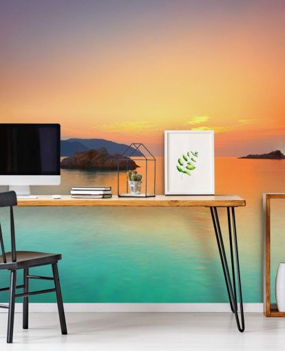 Ocean Sunrise Wall Mural