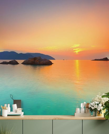 Ocean Sunrise muurschildering