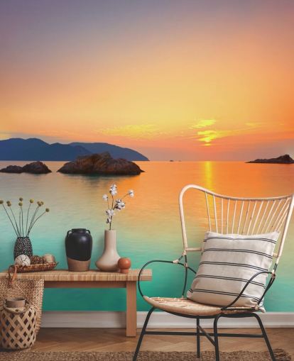Ocean Sunrise Wall Mural