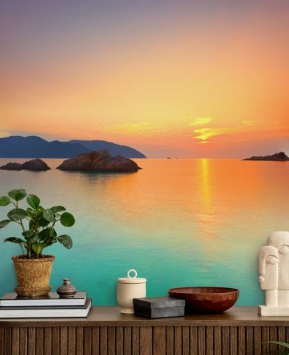 Ocean Sunrise Wall Mural