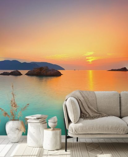 Ocean Sunrise Wall Mural
