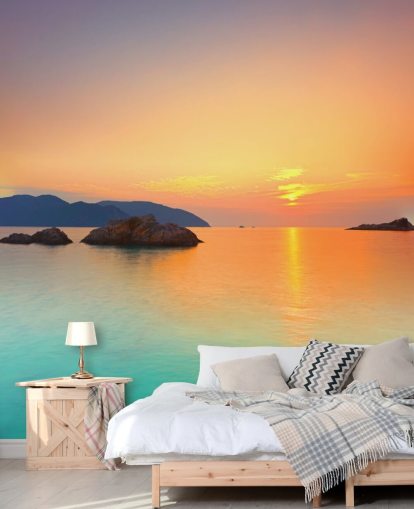 Ocean Sunrise Wall Mural
